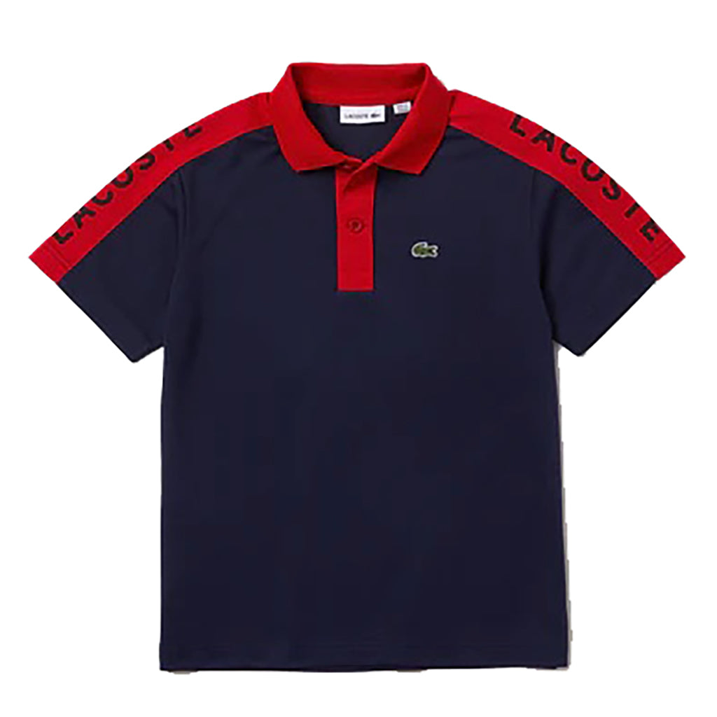 Navy Monogram Logo Trim Polo kids atelier