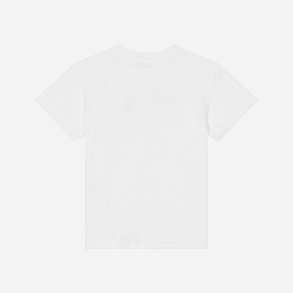 dg-l1jtev-g7g3v-s9000-White Cotton Milano Logo Baby T-Shirt