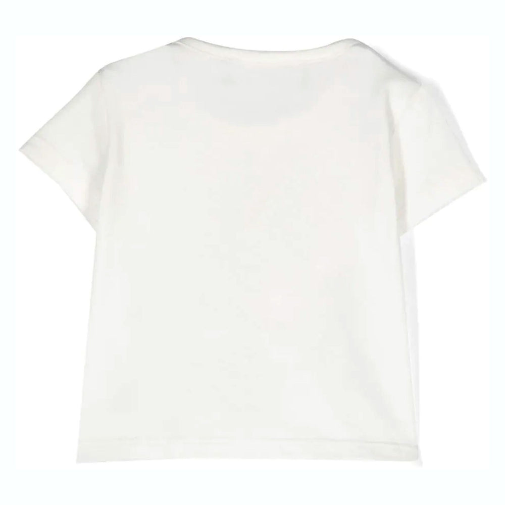 versace-1009113-1a06482-2w070-White Graphic Logo Print T-Shirt