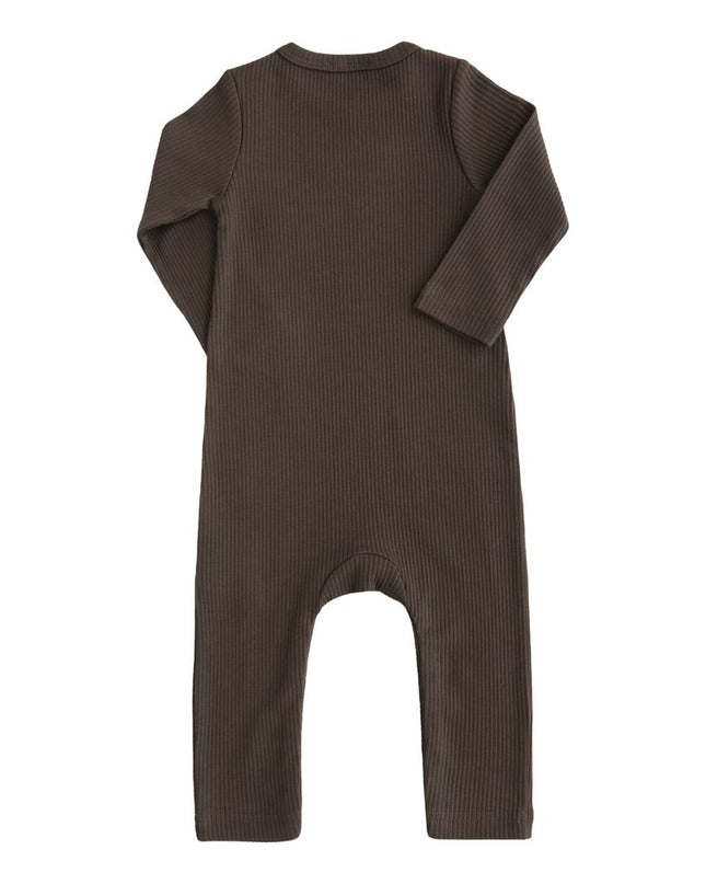 kids-atelier-banblu-gender-neutral-unisex-baby-girl-boy-brown-oak-ls-modal-romper-51175-dark-oak