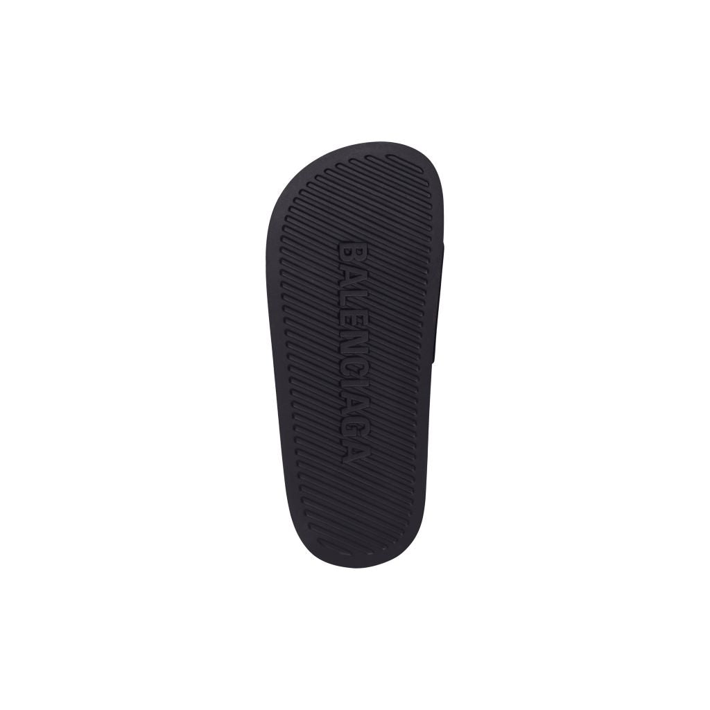Balenciaga Kid s Rubber Pool Slides Toddlers Kids Black White 13 Kid Childrens Kids Shoes