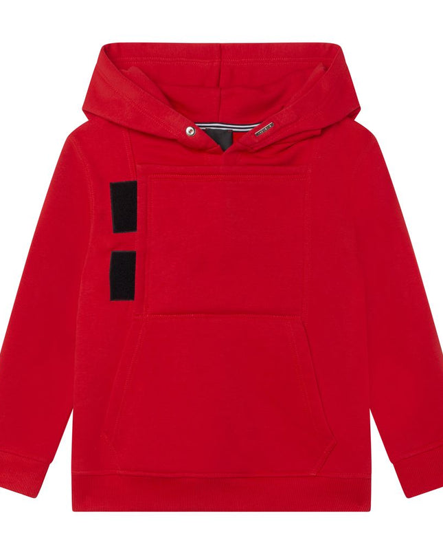 givenchy-h25364-991-Red Logo Hoodie