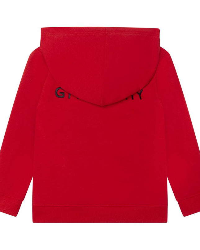 givenchy-h25364-991-Red Logo Hoodie