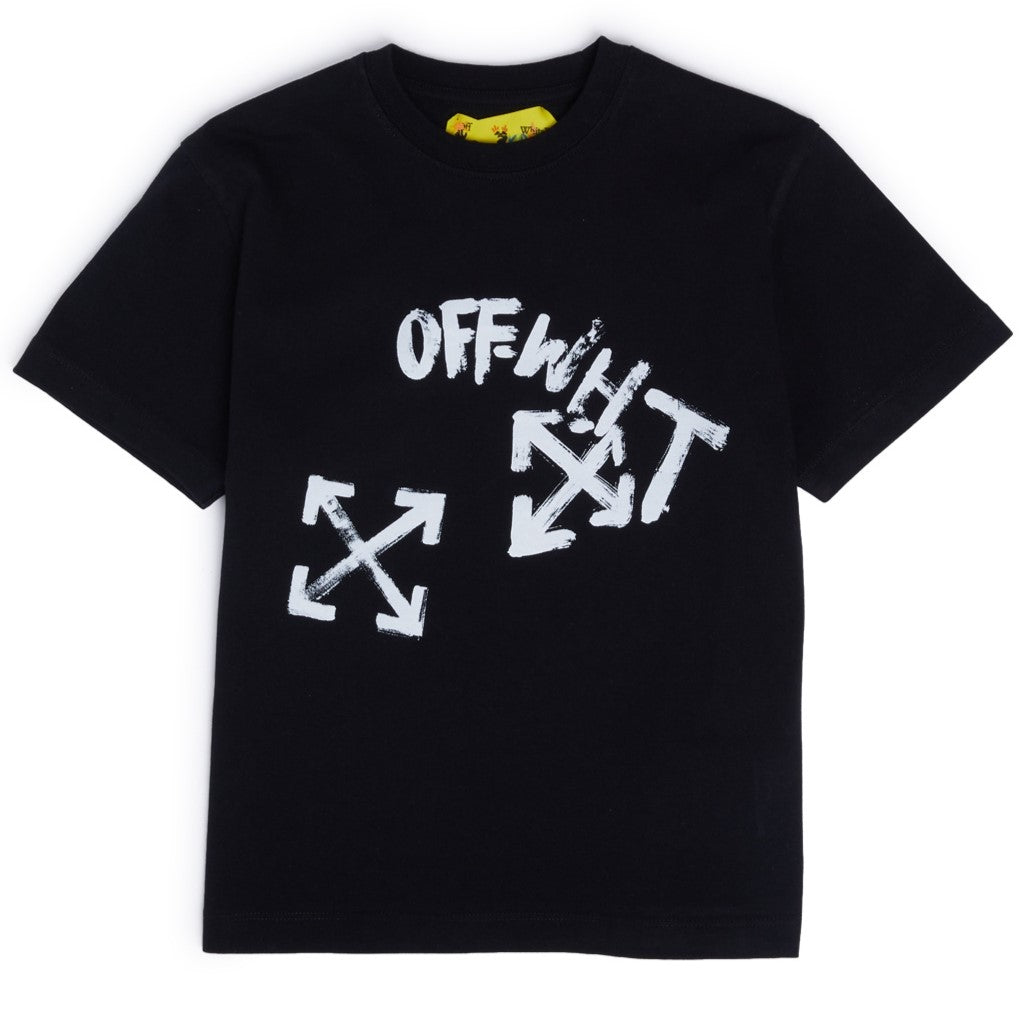 off-white-obaa002f23jer0101001-Black Logo T-Shirt