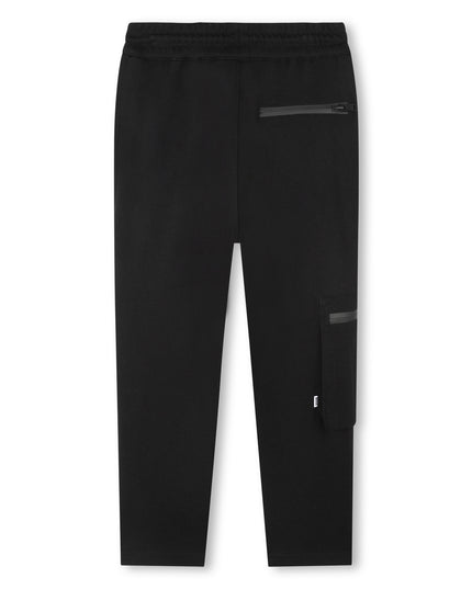 boss-j24870-09b-Black Viscose Joggers