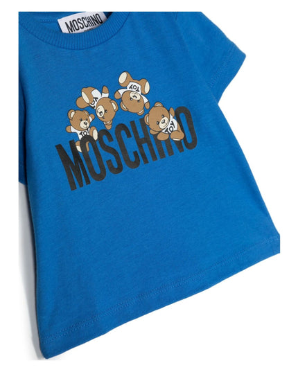 moschino-Blue Teddy Bear Logo T-Shirt-mwm032-laa03-40289
