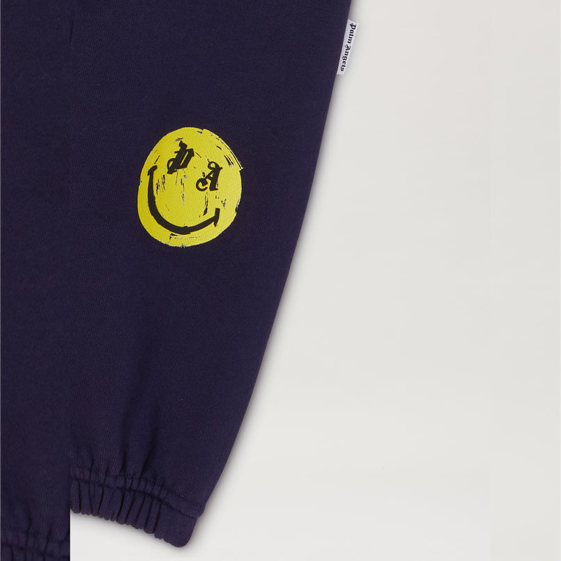 palm-angels-pbxd003f23fle0034615-Navy Blue Smiley Joggers