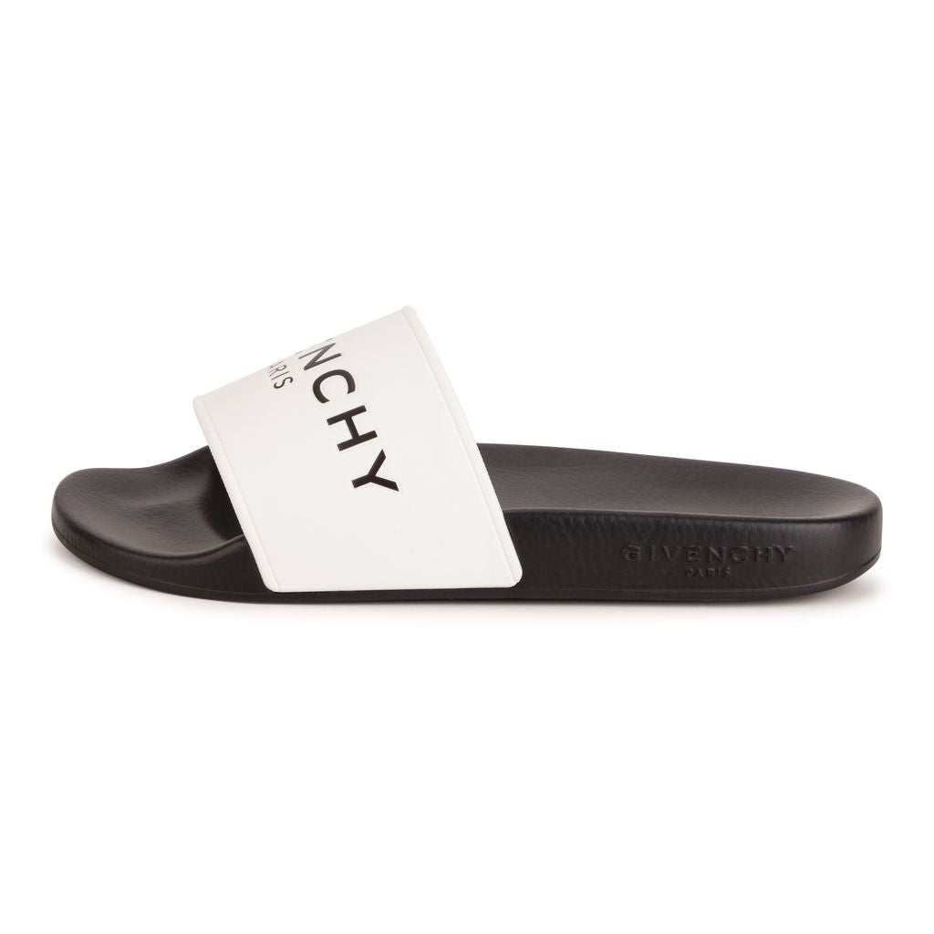 givenchy-White Logo Slides-h29062-10b