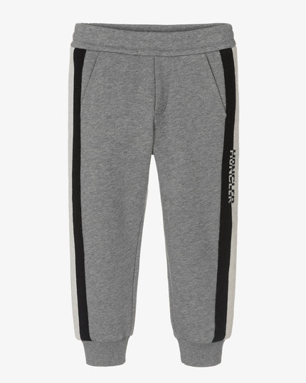 moncler-Gray Cotton Logo Joggers-h2-954-8h000-04-809b3-986
