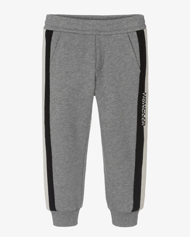 moncler-Gray Cotton Logo Joggers-h2-954-8h000-04-809b3-986