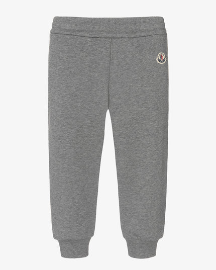 moncler-Gray Cotton Logo Joggers-h2-954-8h000-04-809b3-986