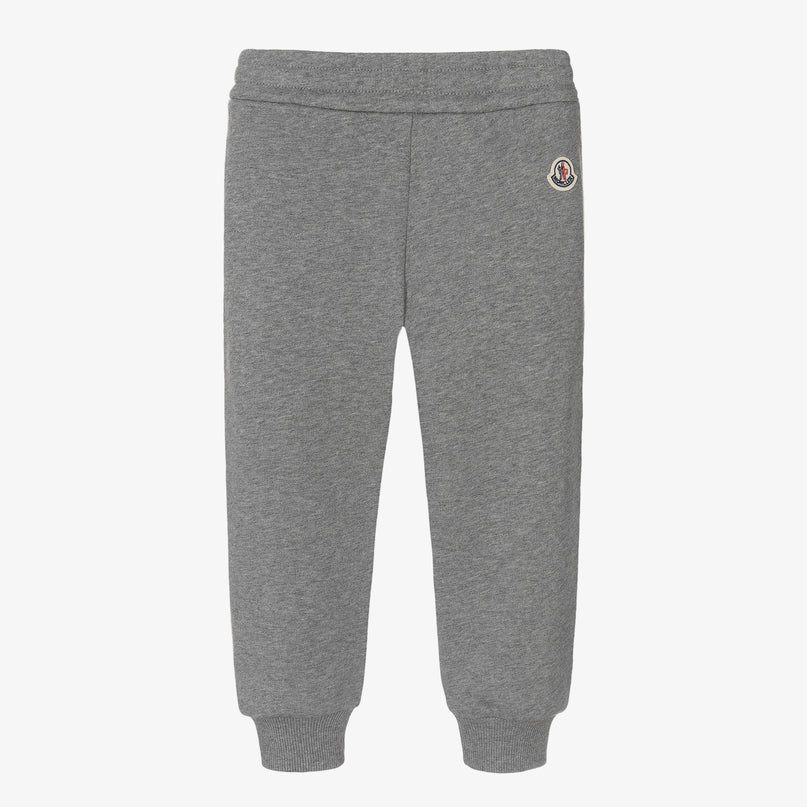 moncler-Gray Cotton Logo Joggers-h2-954-8h000-04-809b3-986