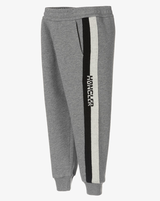 moncler-Gray Cotton Logo Joggers-h2-954-8h000-04-809b3-986