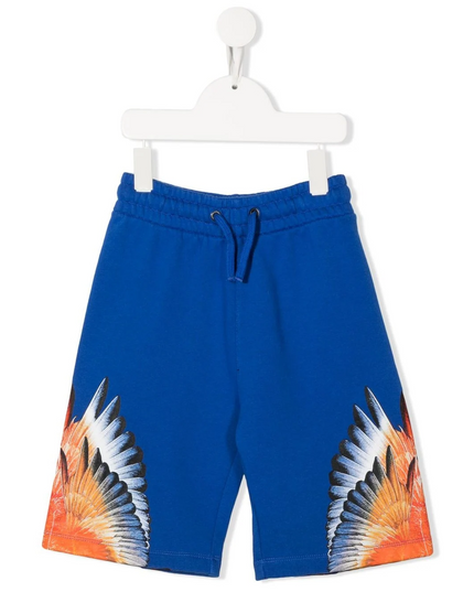 com-Blue Wings Print Shorts-cbci001f22fle0044520