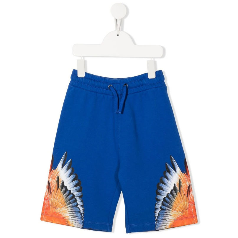 com-Blue Wings Print Shorts-cbci001f22fle0044520