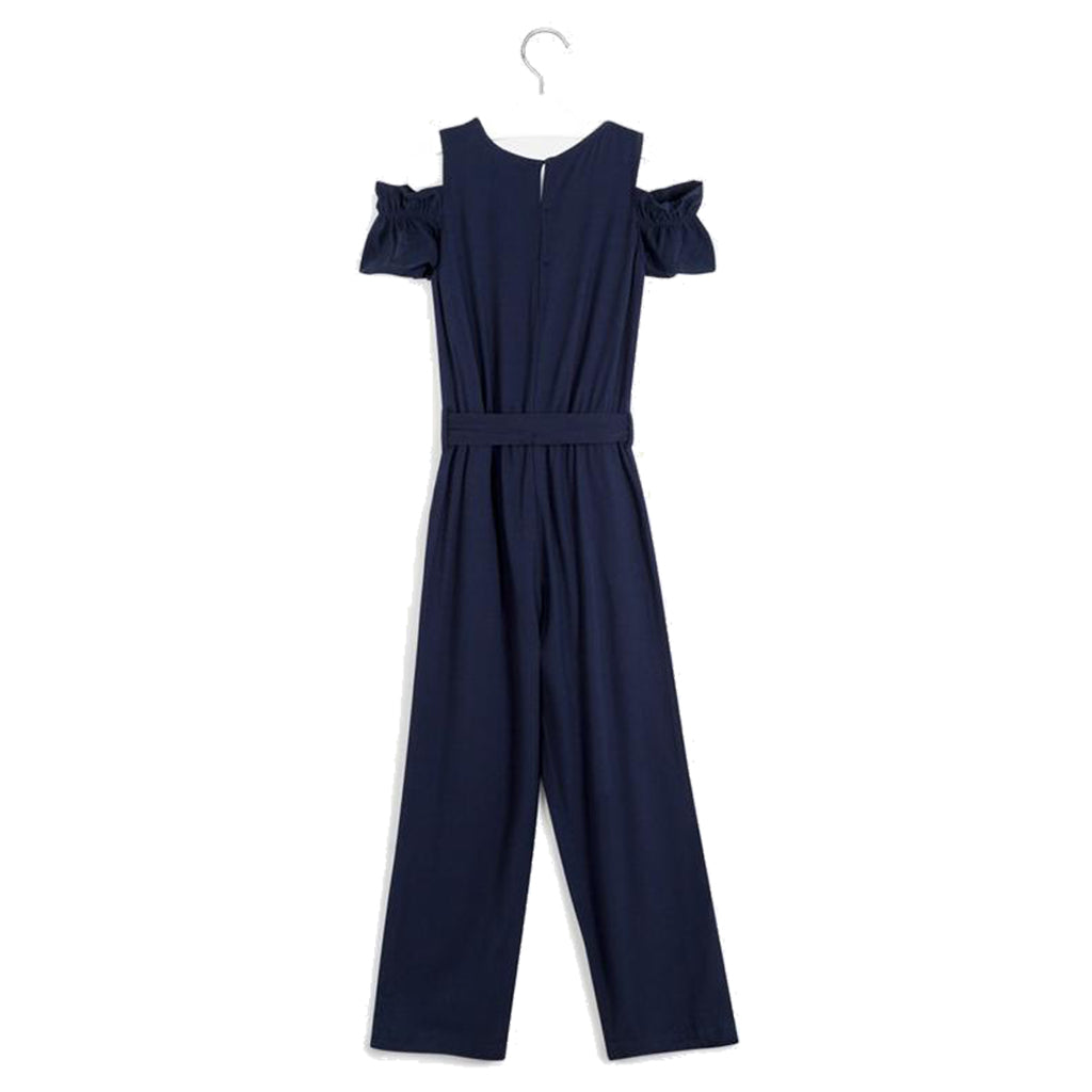 Navy frill jumpsuit hot sale