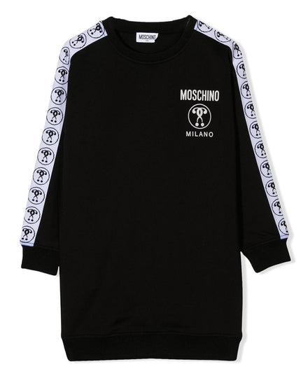 moschino-Black Sweatshirt Dress-hdv0c7-lda40-601000