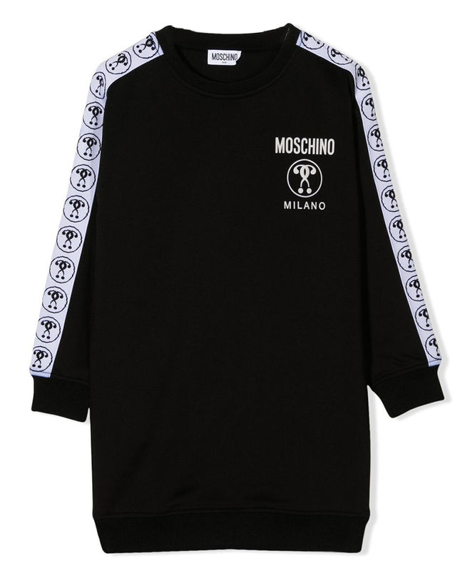 moschino-Black Sweatshirt Dress-hdv0c7-lda40-601000