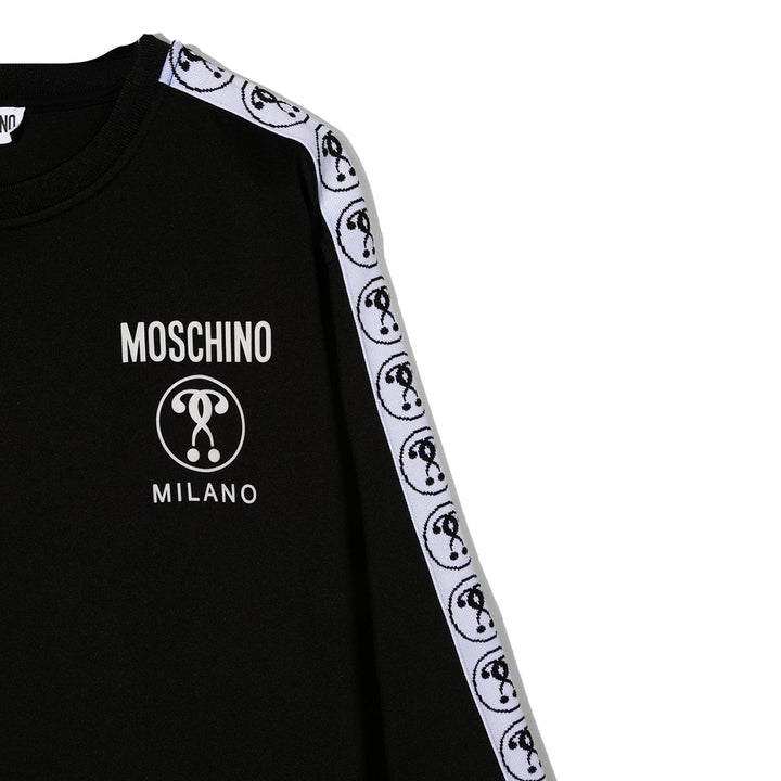 moschino-Black Sweatshirt Dress-hdv0c7-lda40-601000