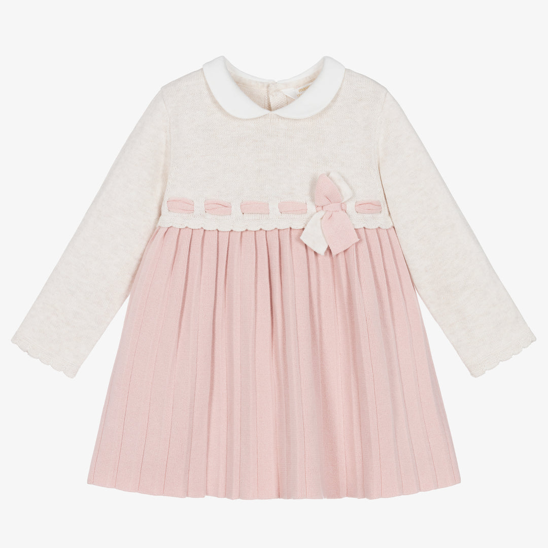 kids-atelier-mayoral-baby-girl-pink-victorian-bow-knit-dress-2838-74