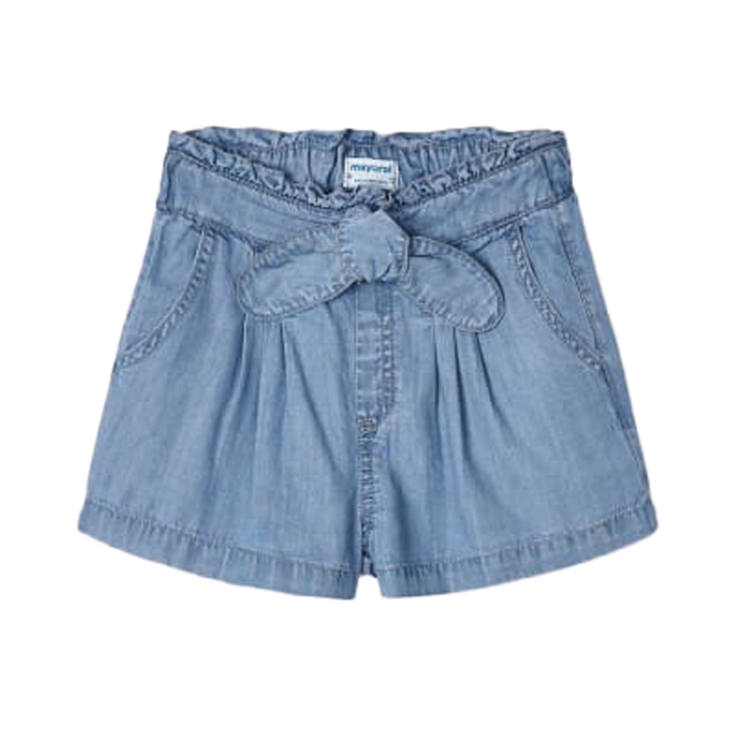 Jean shorts with bow hotsell