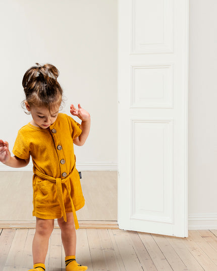 Beige Buttoned Jumpsuit