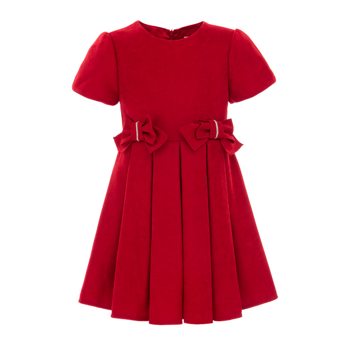 kids-atelier-tulleen-kid-girl-red-harleigh-double-bow-pleated-dress-t92213