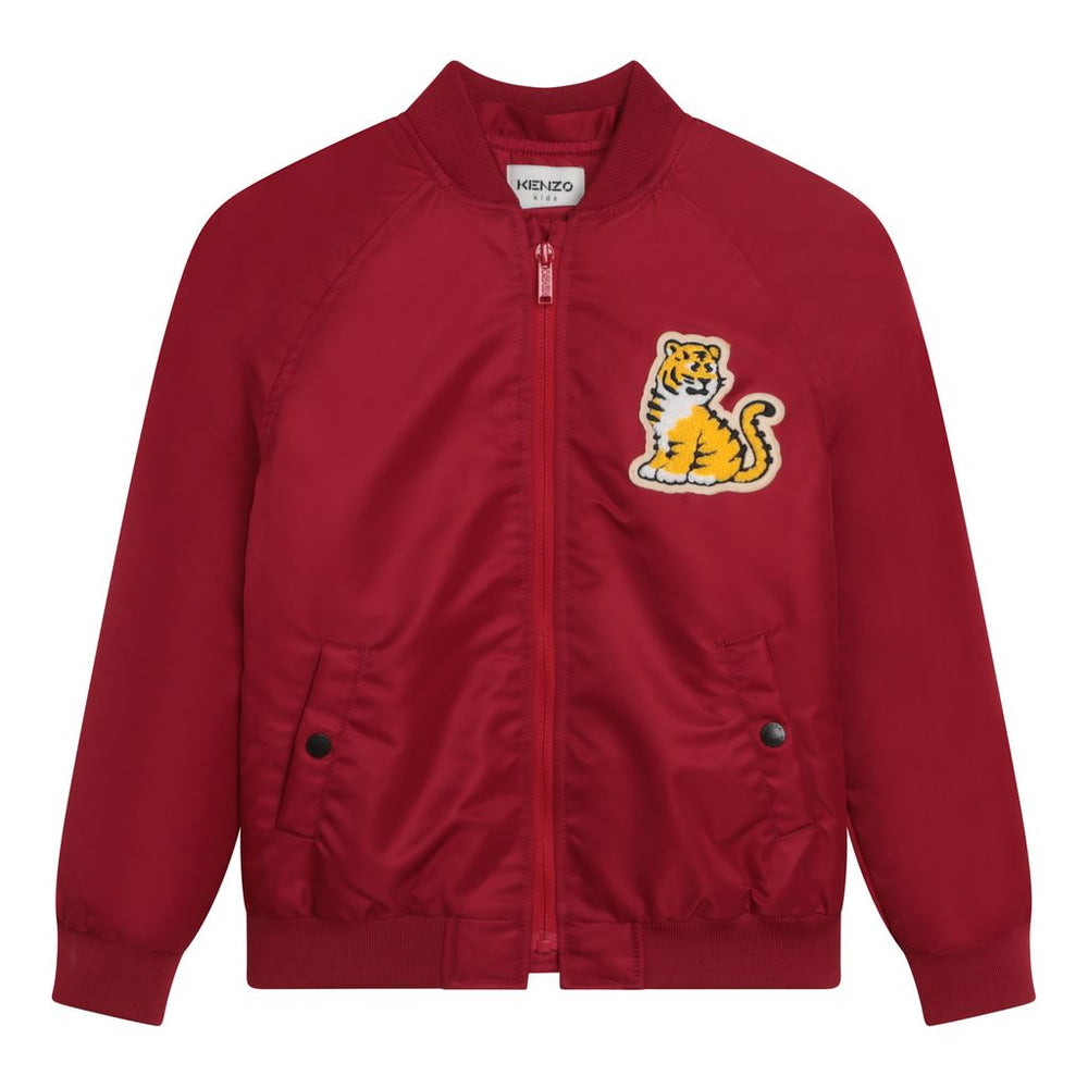kenzo-Red Hooded Logo Jacket-k16088-978