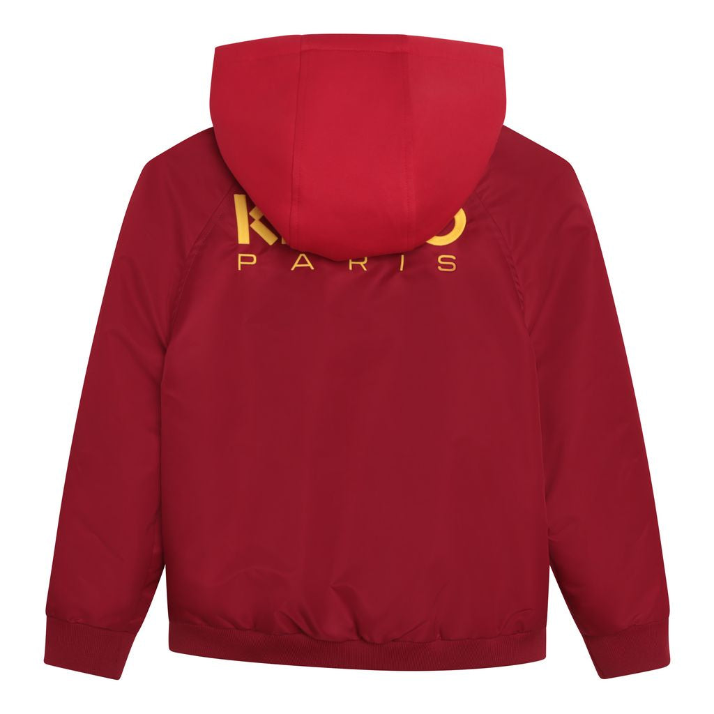 kenzo-Red Hooded Logo Jacket-k16088-978