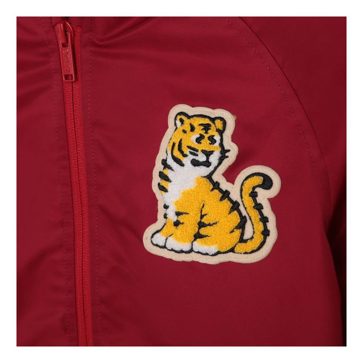 kenzo-Red Hooded Logo Jacket-k16088-978