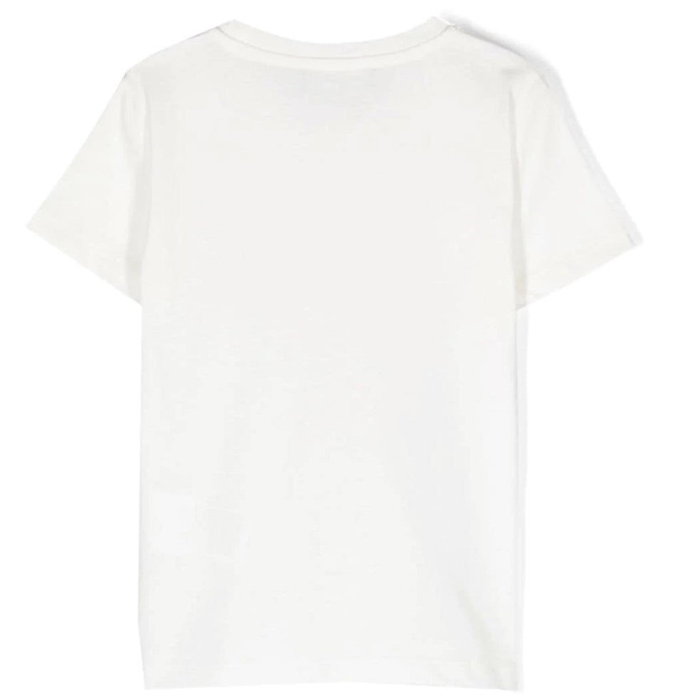 versace-White Glitter Medusa Logo T-Shirt-1000052-1a07216-2w070