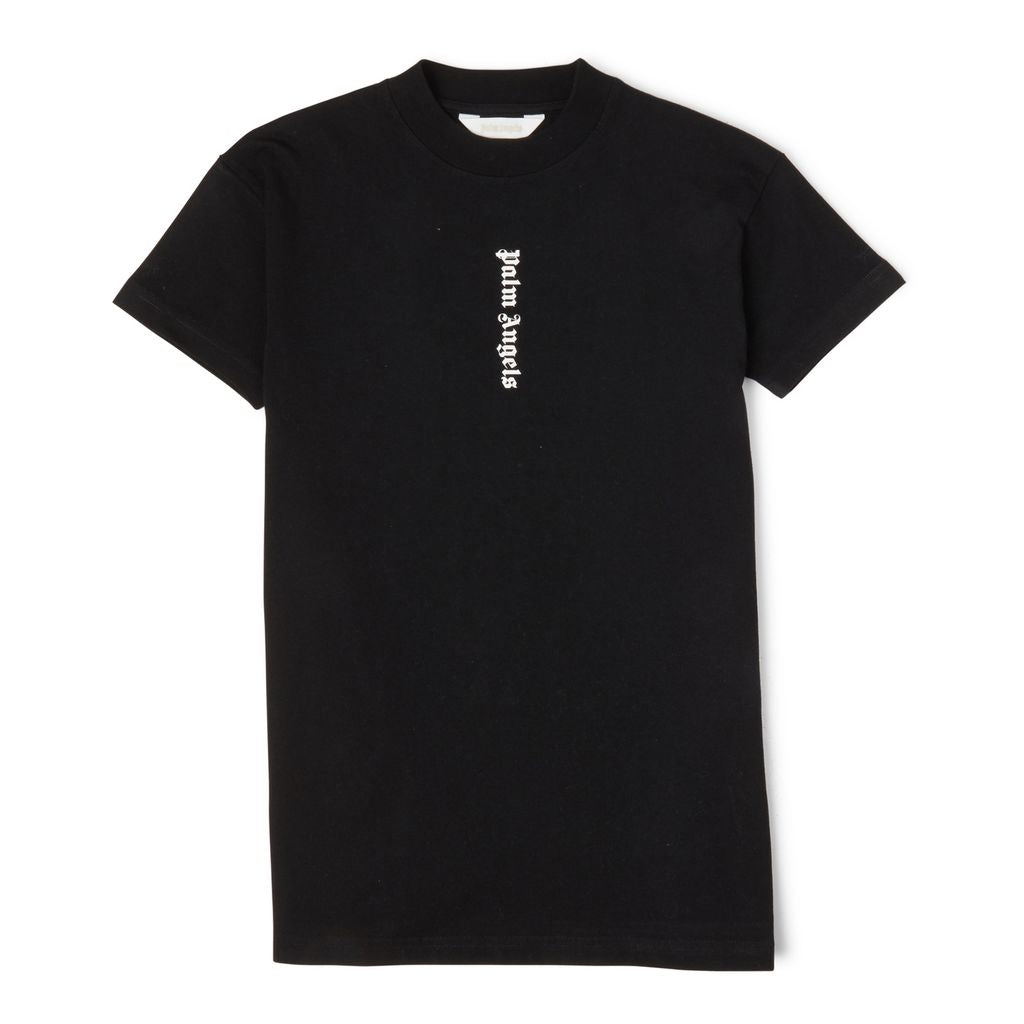 pa-Black Logo Tee Dress-pgdb002f22jer0011001