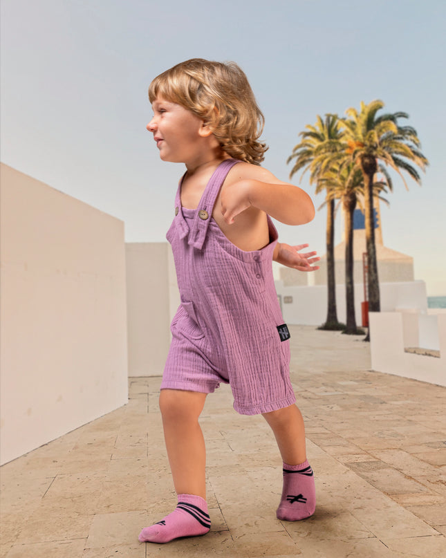 Beige Buttoned Salopet