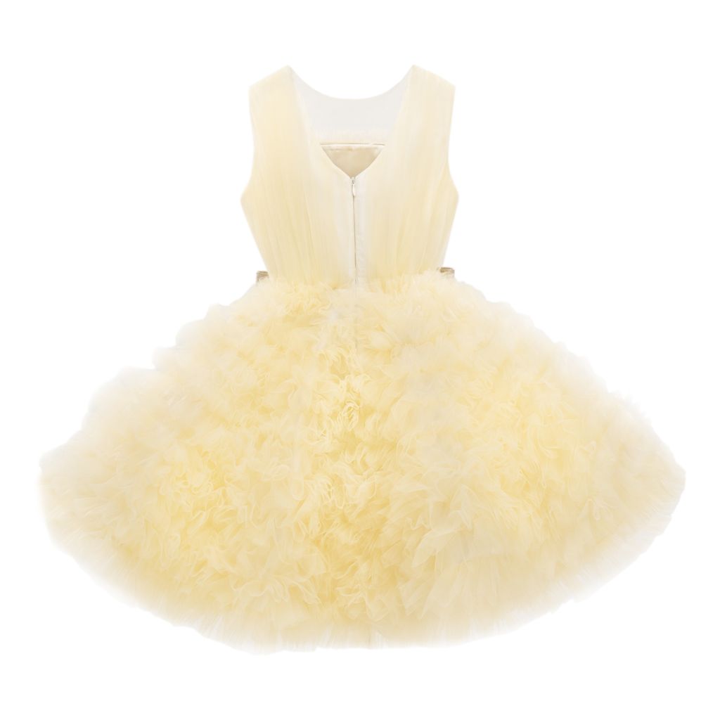 Powder Yellow Azalea Dress kids atelier