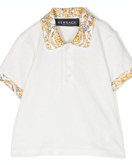 White Medusa Trim Polo