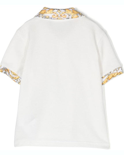 White Medusa Trim Polo