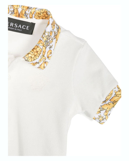 White Medusa Trim Polo