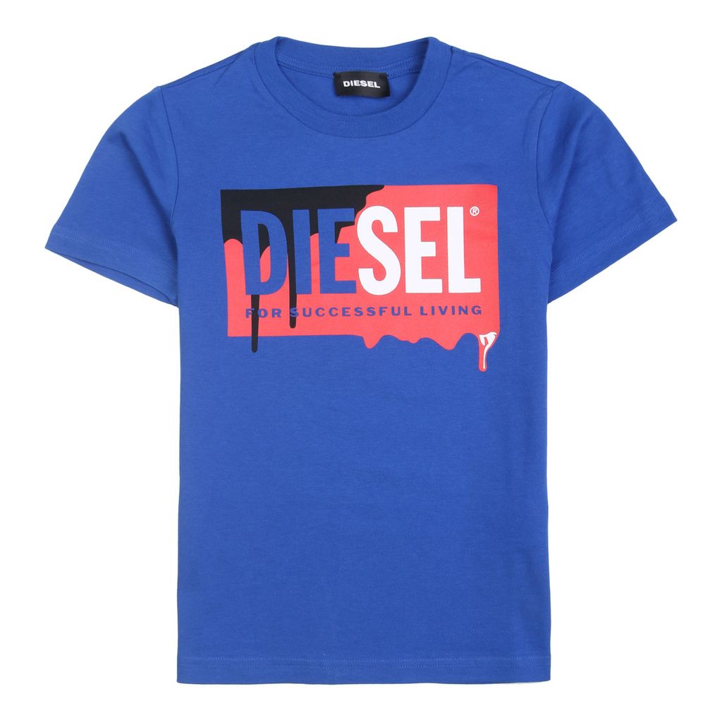 Blue top drip shirt