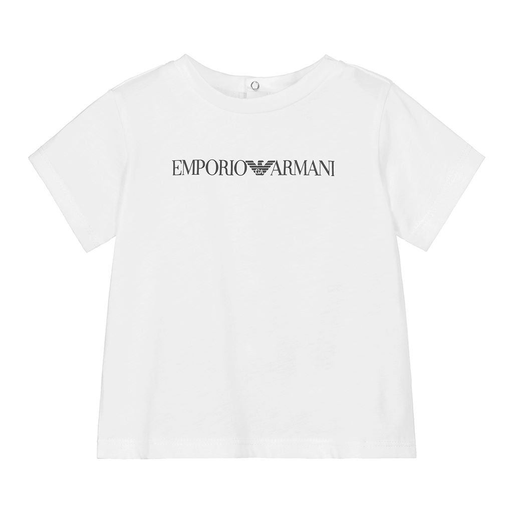 armani-White Logo T-Shirt-8nhtn5-1jpzz-0146
