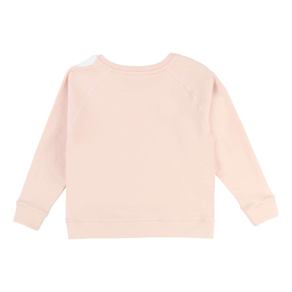 Chloe Pink Cotton Sweatshirt-Default-Chloe-kids atelier