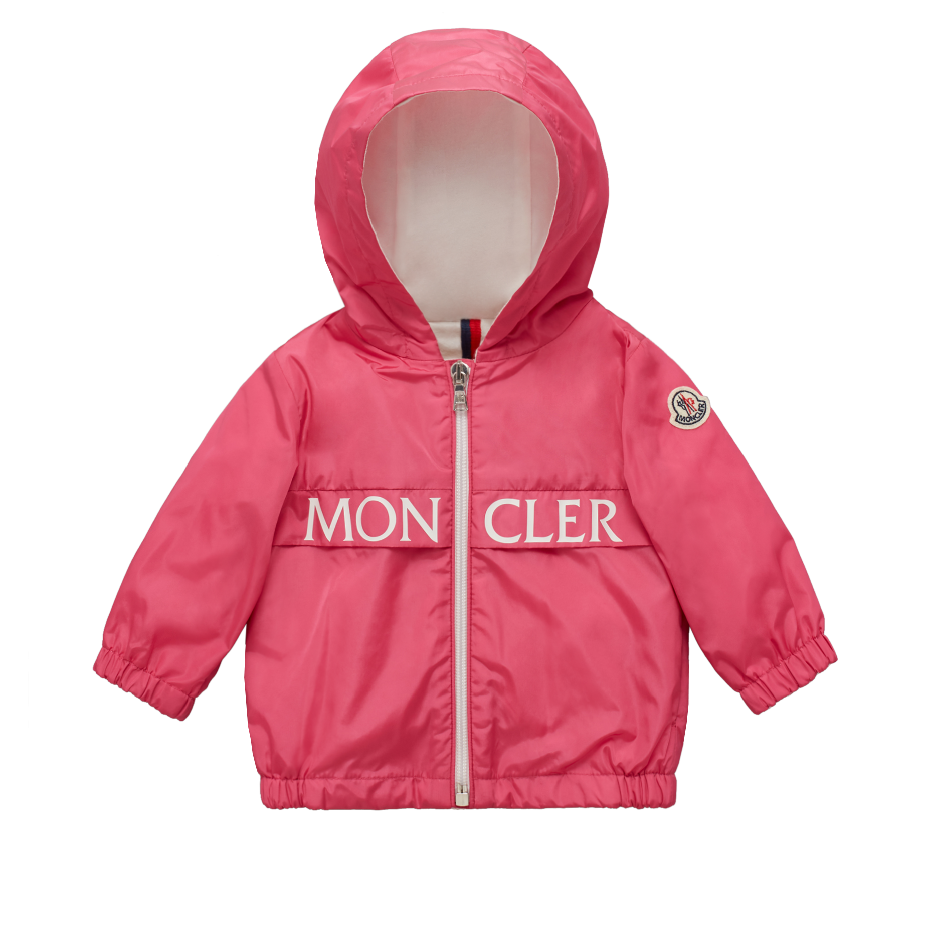 Baby girl on sale pink moncler coat