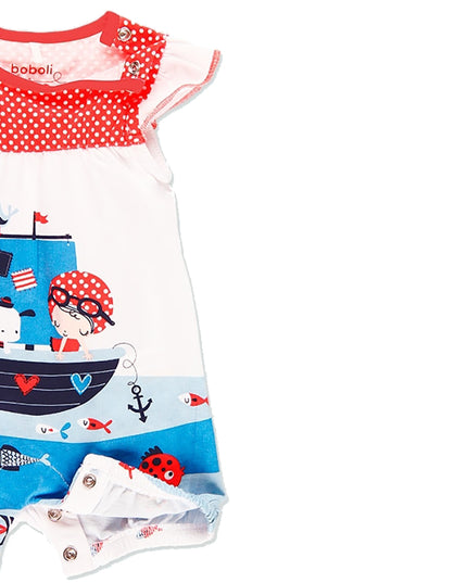 White Sea World Boat Romper