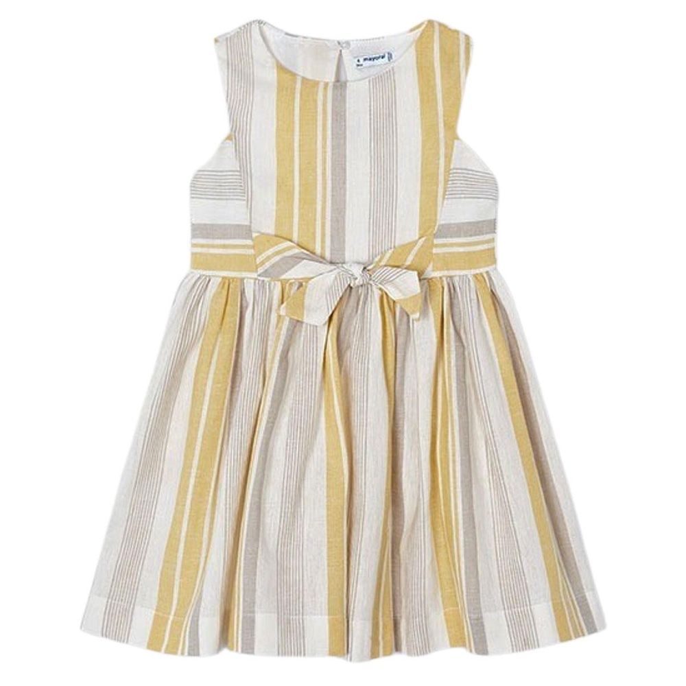 Mayoral Striped Linen Summer Dress Mayoral Striped Linen Summer Dress