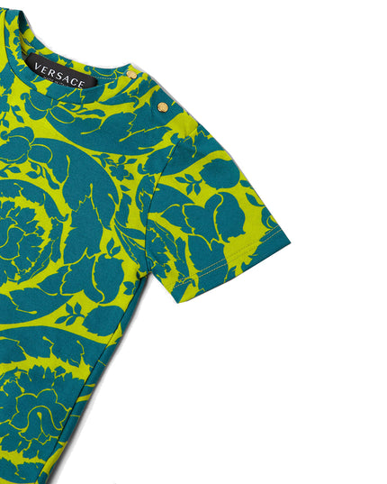 versace- Lime Green T-Shirt-1000101-1a05335-5y190