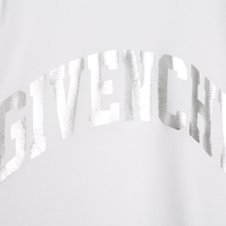 givenchy-h15333-10p-White Logo Print T-Shirt