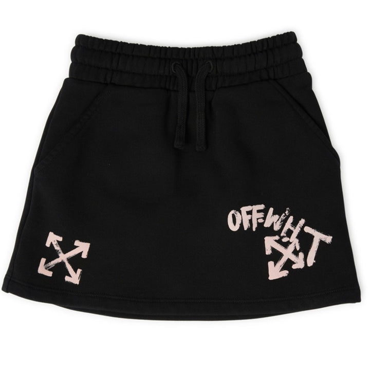 off-white-ogck002f23fle0021030-Black Logo Skirt