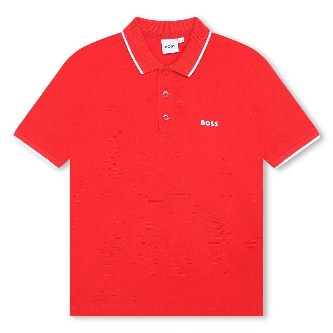 boss-j25o25-991-Red Logo Polo