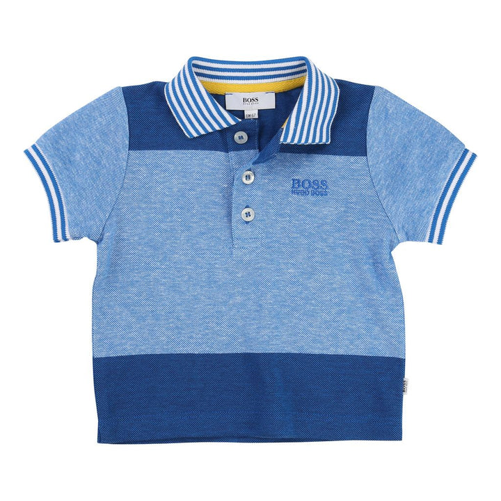 BOSS-SHORT SLEEVE POLO-J05495-76N TURQUOISE-Default-BOSS-kids atelier