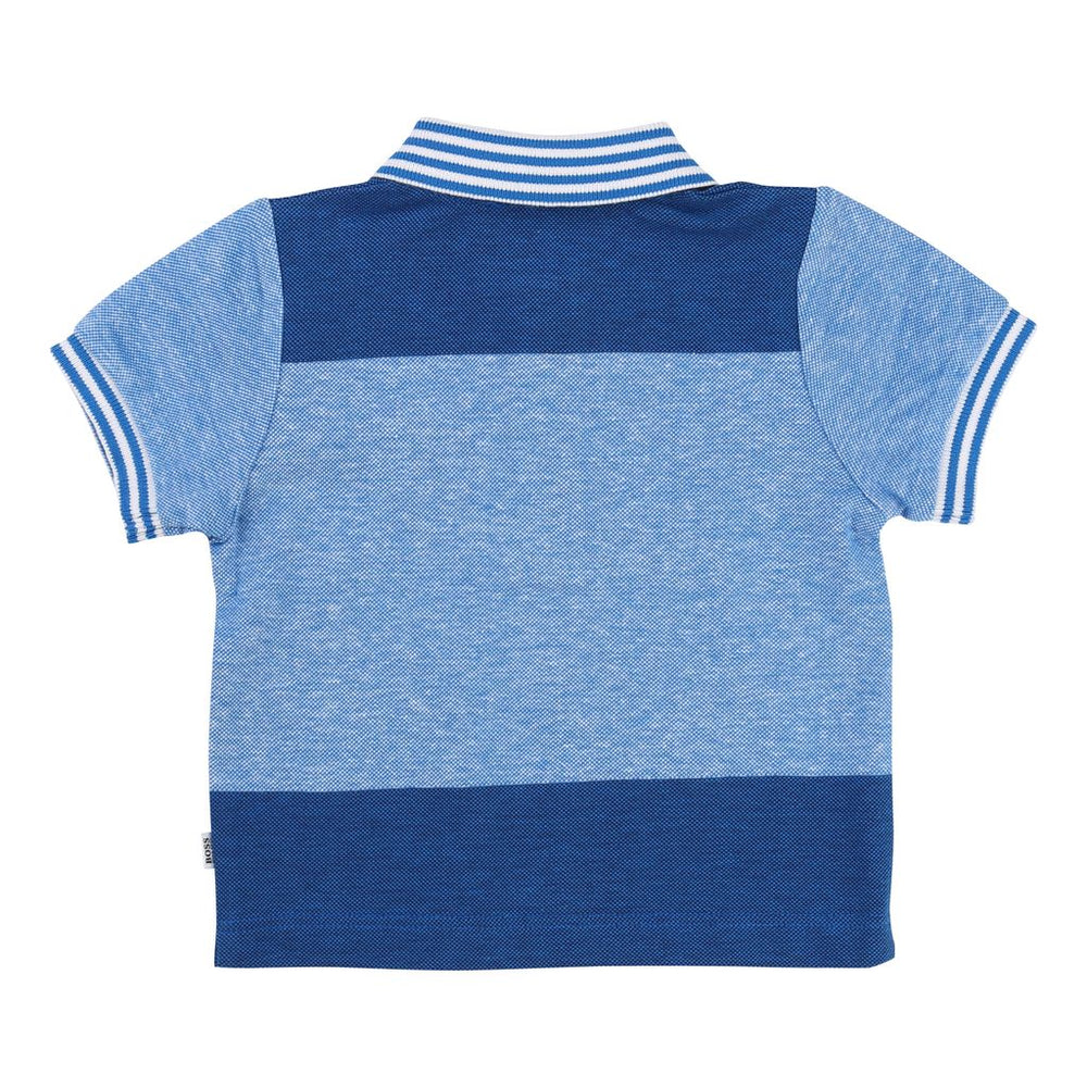 BOSS-SHORT SLEEVE POLO-J05495-76N TURQUOISE-Default-BOSS-kids atelier