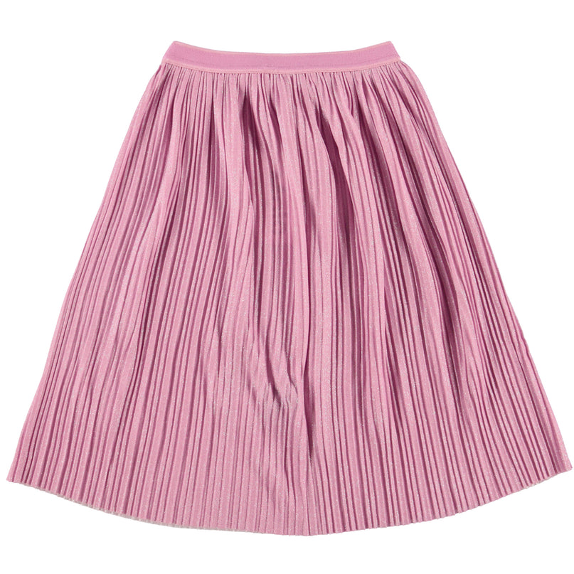 molo-Pink Glitter Pleated Skirt-2s23d115-8696